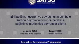 SATSO Geleneksel Bayramlaşma Töreni 5 Haziran'da