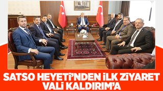 SATSO heyeti’nden ilk ziyaret Sakarya Valisi Kaldırım’a