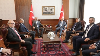 SATSO heyetinden Vali Karadeniz'e hayırlı olsun ziyareti