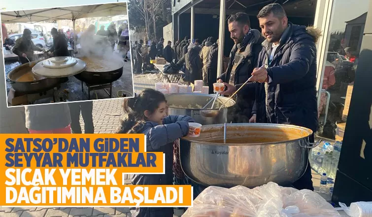 SATSO'nun desteğiyle sıcak yemek dağıtımına başlandı