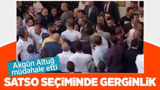 SATSO seçiminde gergin anlar