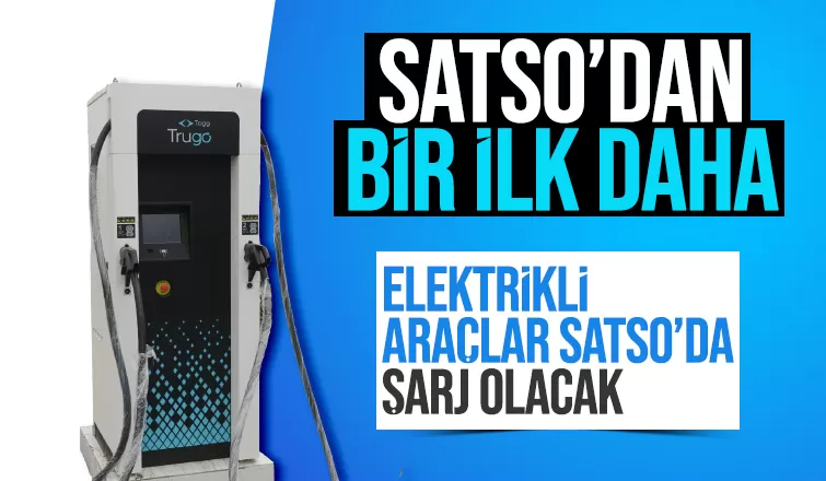 SATSO'ya elektrikli şarj istasyonu kuruldu