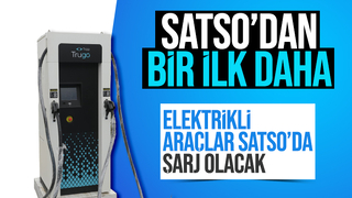 SATSO'ya elektrikli şarj istasyonu kuruldu