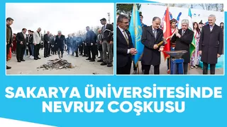 SAÜ'de nevruz ateşi yakıldı