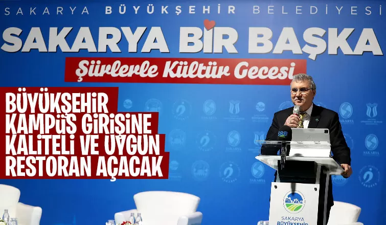 SAÜ girişinde kaliteli ve uygun bir restoran açılacak