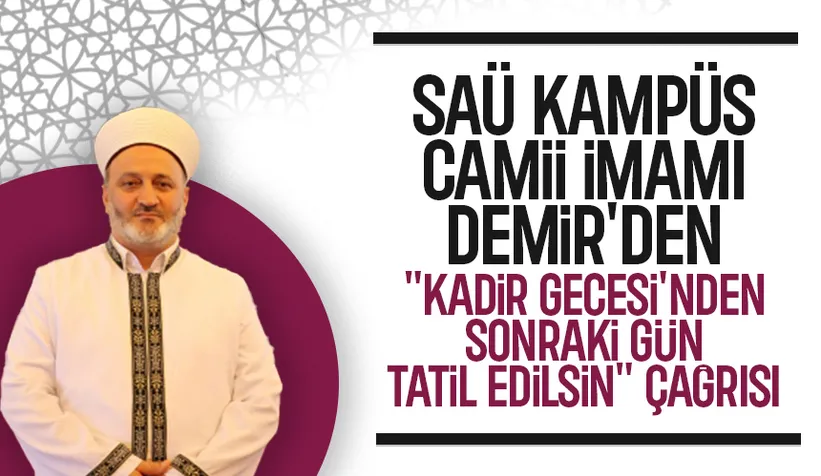 SAÜ Kampüs Camii İmamı'ndan dikkat çeken istek