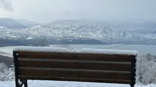 SAÜ Kampüsünden kar manzaraları