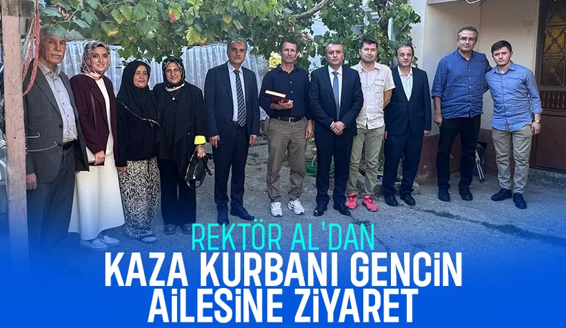 SAÜ Rektörü kazada ölen gencin ailesini ziyaret etti