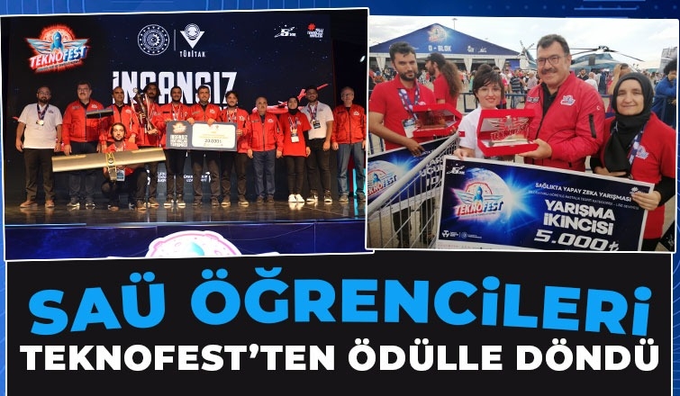 SAÜ takımı Teknofest'te üçüncü oldu