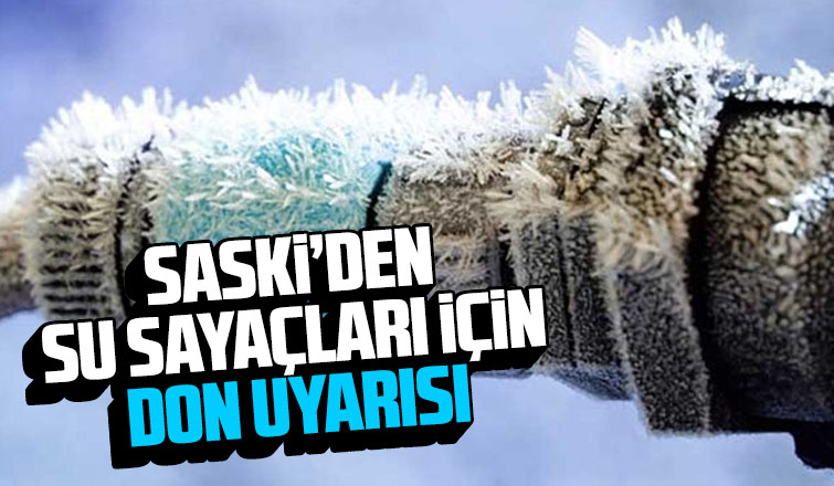 Sayaçlar ve su tesisatları için don uyarısı