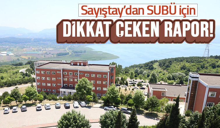 Sayıştay SUBÜ'nün denetim raporunu açıkladı