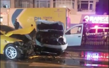 SEAH kavşağında feci kaza