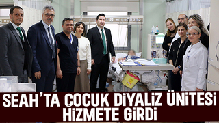 SEAH'ta çocuklar için yeni diyaliz ünitesi hizmette