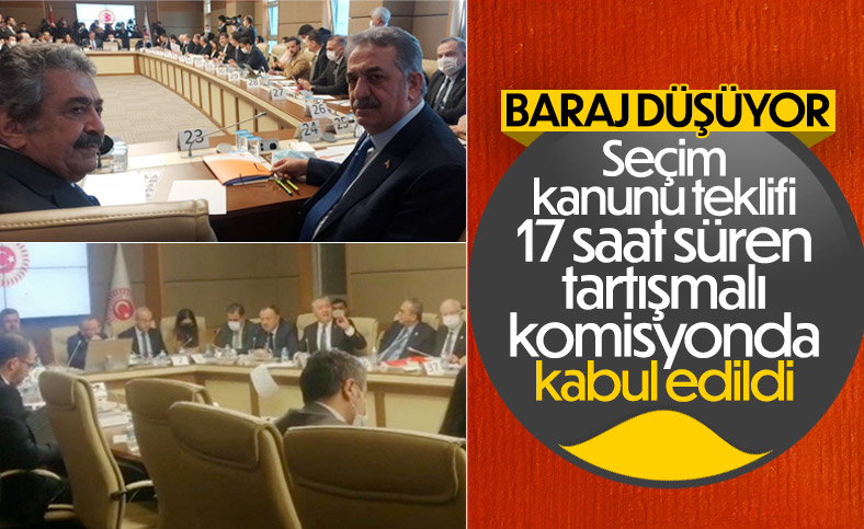 Seçim Kanunu teklifi Anayasa Komisyonu'ndan geçti