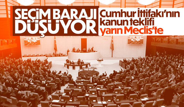 Seçim Kanunu teklifi, yarın Meclis'te