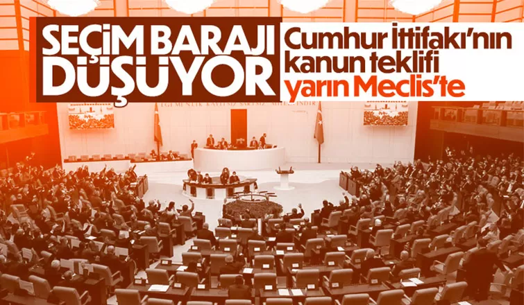 Seçim Kanunu teklifi, yarın Meclis'te