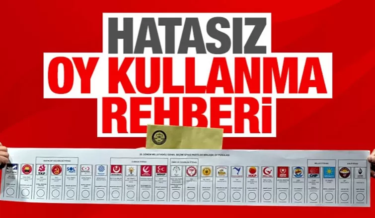 Seçimde oy nasıl kullanılır! Dikkat edilmesi gereken kurallar