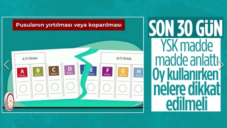 Seçimde oylar hangi durumlarda geçersiz sayılacak