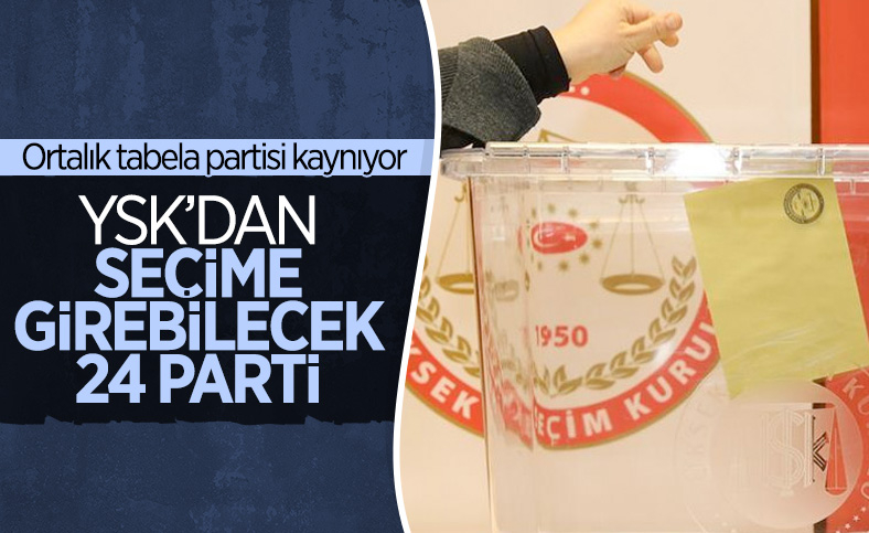 Seçime girecek siyasi partiler açıklandı