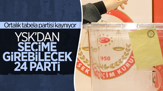 Seçime girecek siyasi partiler açıklandı