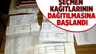 Seçmen kağıtları muhtarlıklarda