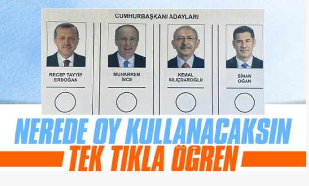 Seçmen kaydı sorgulama! Nerede oy kullanacaksın