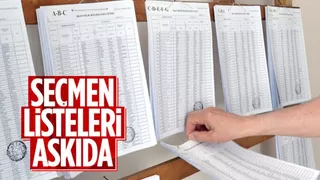 Seçmen listeleri Türkiye genelinde askıda