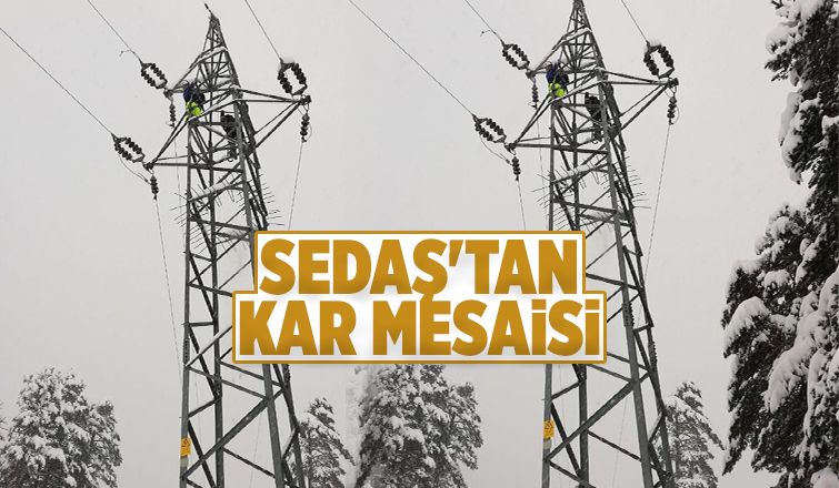 SEDAŞ'ın karla mücadelesi sürüyor