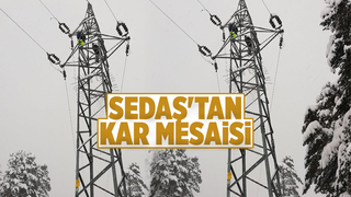 SEDAŞ'ın karla mücadelesi sürüyor