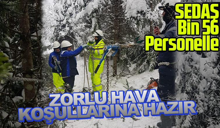 SEDAŞ kar hazırlıklarını tamamladı; bin 56 peronel görev yapacak