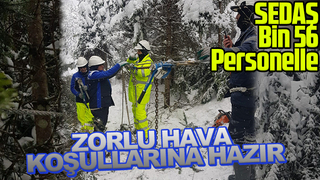 SEDAŞ kar hazırlıklarını tamamladı; bin 56 peronel görev yapacak