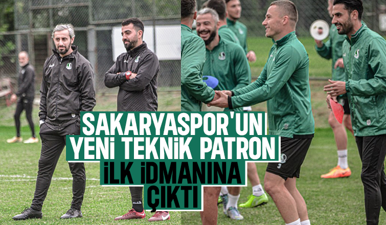 Serkan Özbalta takımın başında ilk idmana çıktı