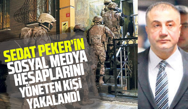 Sedat Peker'in sosyal medya hesaplarını yöneten kişi yakalandı
