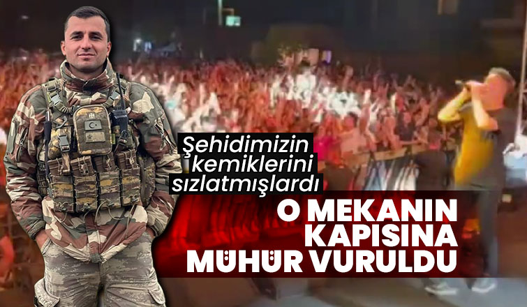 Şehide saygısızlığa af yok mühürlediler
