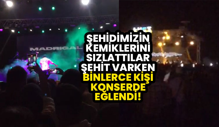 Şehidimiz varken konser verip eğlendiler