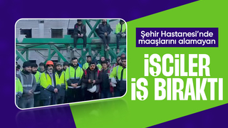 Şehir Hastanesi inşaatında maaş krizi