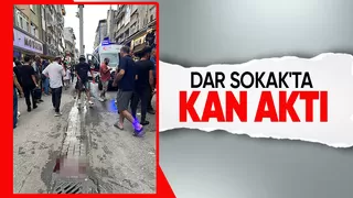 Şehir merkezinde bıçaklı kavga: 1 yaralı