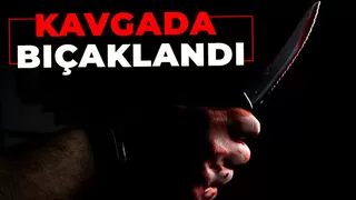 şehir merkezinde bir kişi bıçaklandı
