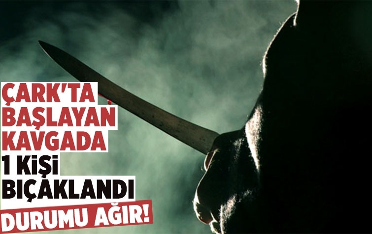 Şehir merkezinde bir kişi bıçaklandı