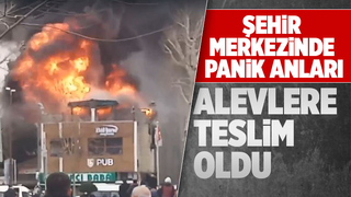 Şehir merkezinde büyük yangın