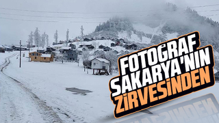 Şehir merkezinde güneş zirvede kar