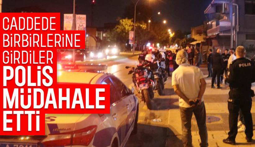 Şehir merkezinde kavga