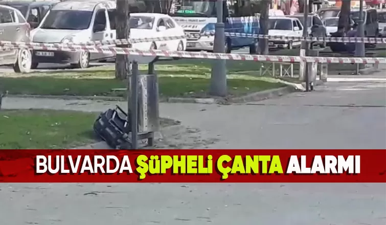 Şehir merkezinde şüpheli çanta polisi alarma geçirdi