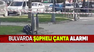 Şehir merkezinde şüpheli çanta polisi alarma geçirdi