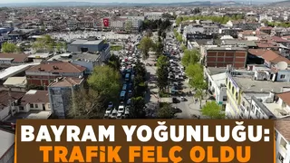 Şehir merkezinde trafik felç oldu