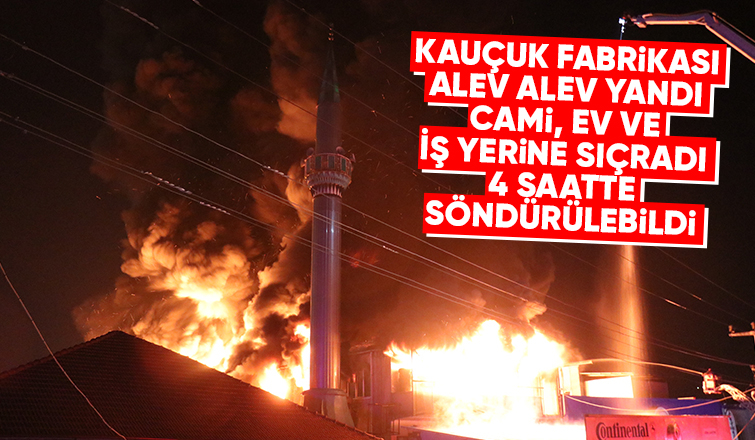 Şehirde büyük yangın, 4 saatte söndürülebildi