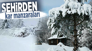 Şehirden kar fotoğrafları