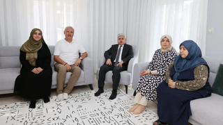 Şehit ailesine ziyarette bulundular