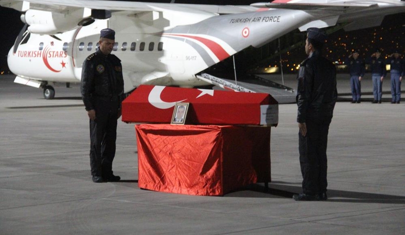 Şehit Albayın naaşı Ankara'ya uğurlandı