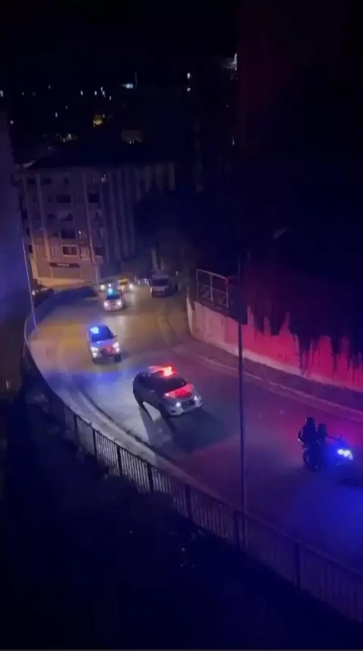 Şehit edilen polis için meslektaşları anma konvoyu düzenledi
